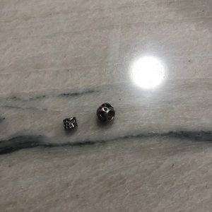 Two tone charms for bracelet